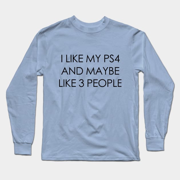 PS4 Design T-Shirt Long Sleeve T-Shirt by Jahaziel Sandoval